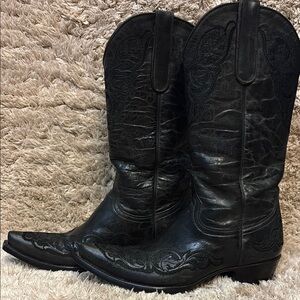 Black Western Cowboy Boots